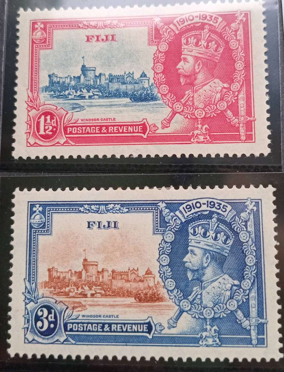 FIJI 1935 SILVER JUBILEE SET MH SG 242-245
