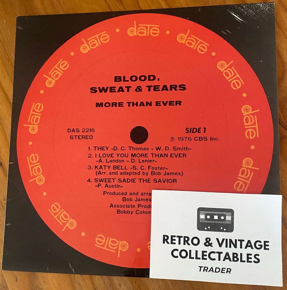 Blood Sweat & Tears - More Than Ever LP VG+/VG+ SA Pressing