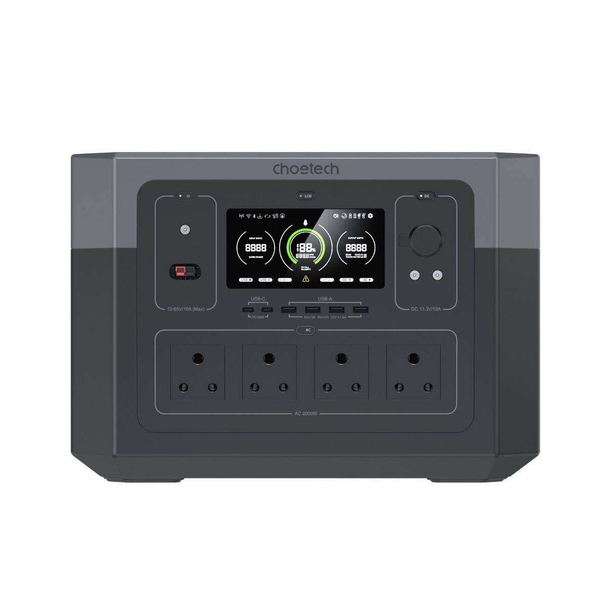 Choetech 2000W Portable UPS Power Station (1920Wh)