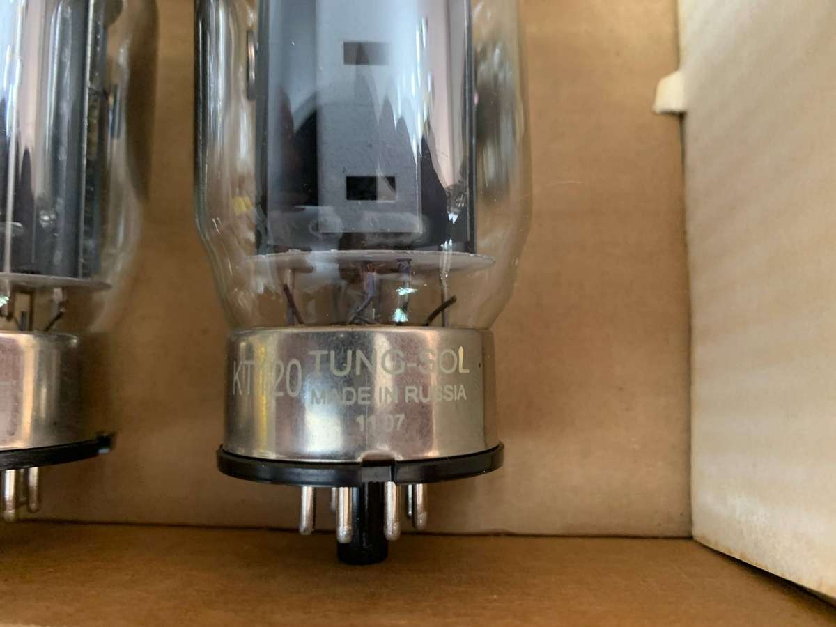 Tung-Sol KT120 pair vacuum tubes