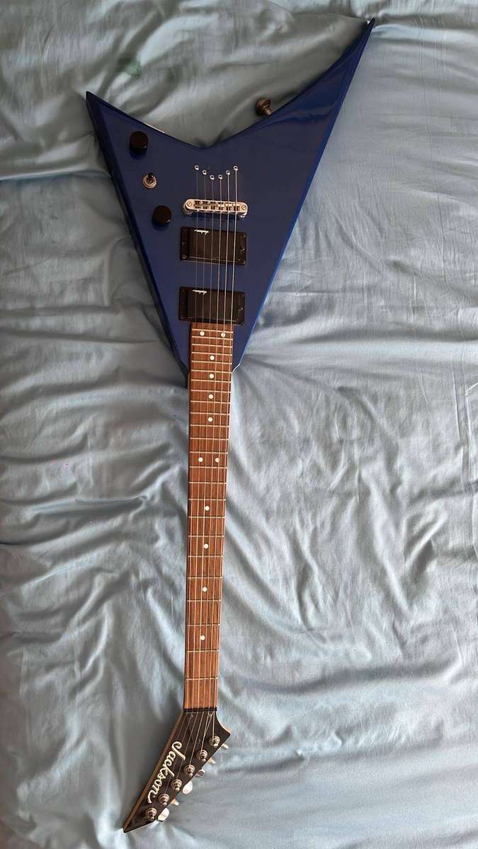 Jackson JS30RR Rhoads JS Series Electric Guitar 2008 Model Dark Metallic Blue Rosewood Fretboard
