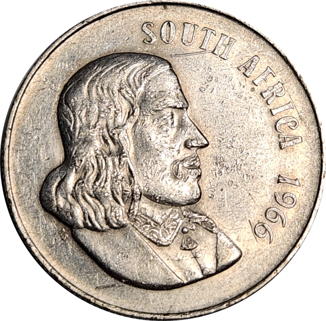 1 (ONE) RAND - R1 - 1966 - English - South Africa