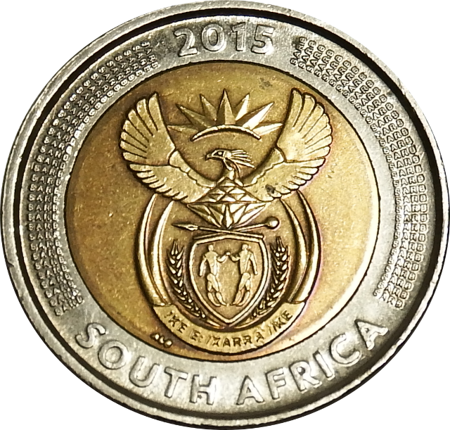 5 (FIVE) RAND - GRIQUA (Griekwa) - 2015