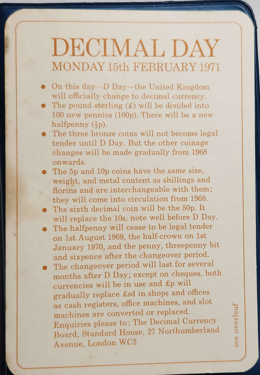 1971 BRITAIN'S FIRST DECIMAL COINS in Folder - Brilliant UNC/PL