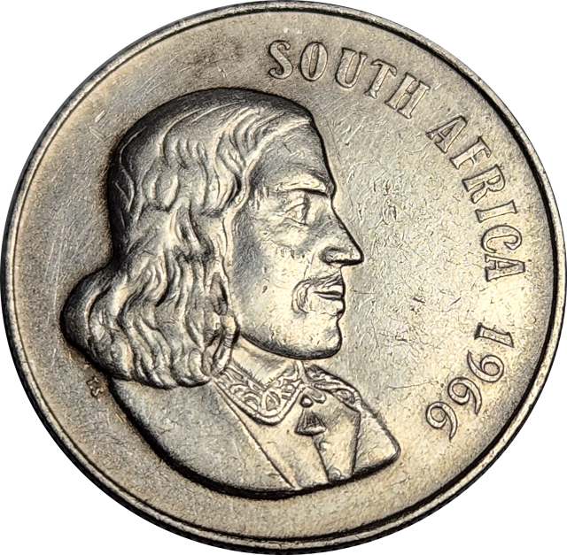 1 (ONE) RAND - R1 - 1966 - ENGLISH - South Africa