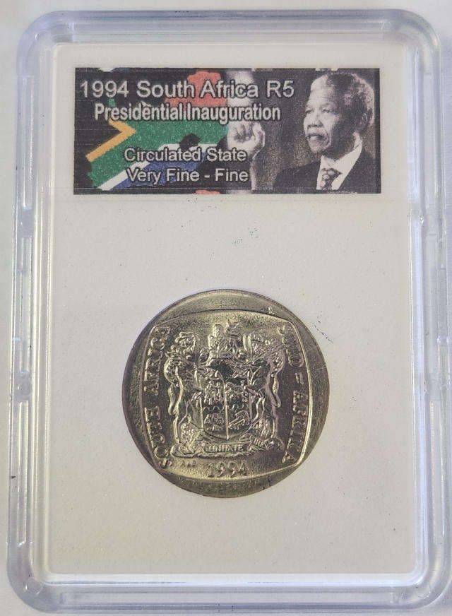 5 (FIVE) Rand (R5) - 1994 - Presidential Inauguration