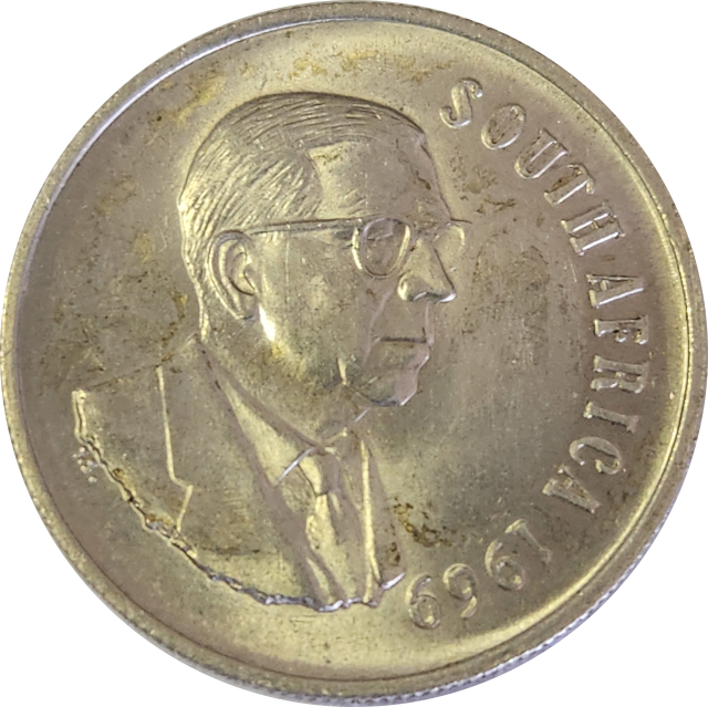 1 (ONE) RAND (R1) - 1969 - Dr Theophilus Ebenhaezer Dönges