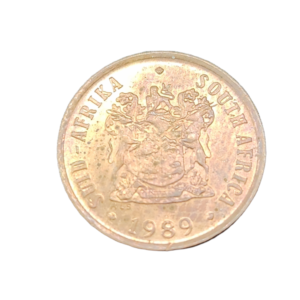 1 (ONE) Cent - South Africa - RED - 1989 - UNC  - Extremely good Coin !