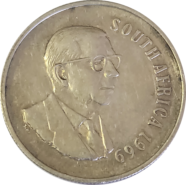 1 (ONE) RAND (R1) - 1969 - Dr Theophilus Ebenhaezer Dönges