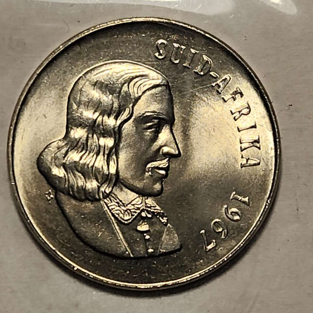 50c (FIFTY) Cent - 1967 - Afrikaans - Mint pack coin - UNC - FANTASTIC condition !