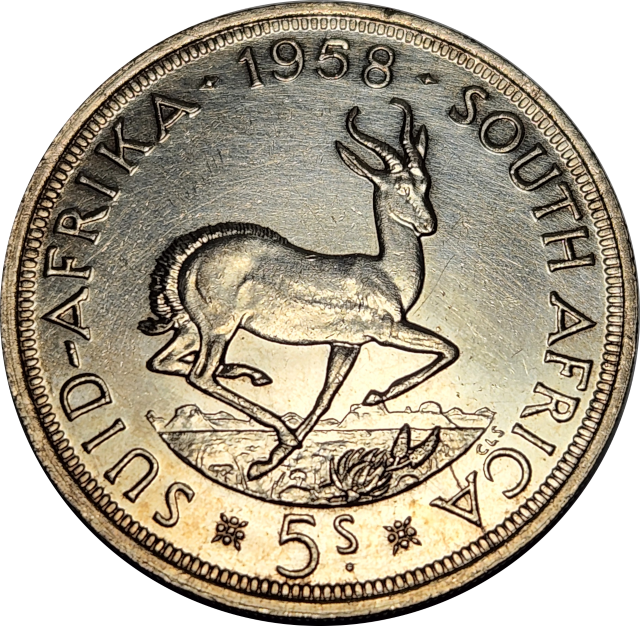 5 (FIVE) SHILLINGS - 1958 - Extremely Good coin !   NICE !