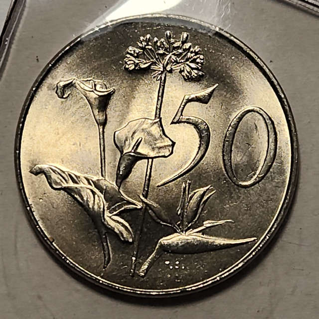50c (FIFTY) Cent - 1967 - Afrikaans - Mint pack coin - UNC - FANTASTIC condition !