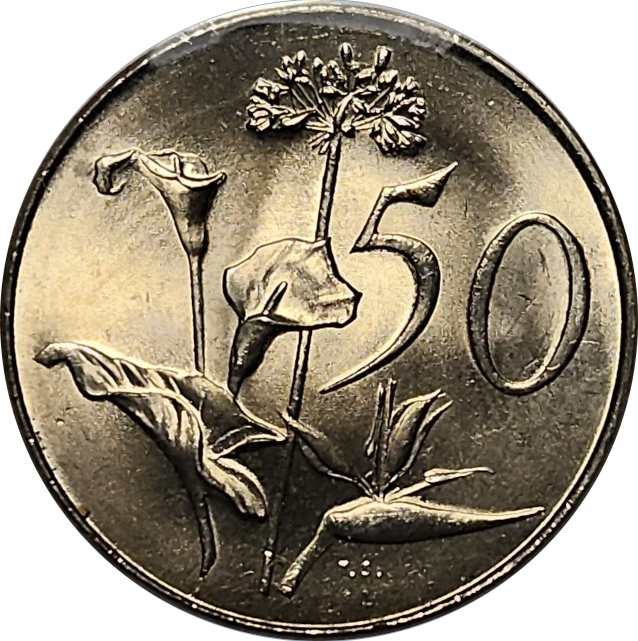 50c (FIFTY) Cent - 1967 - Afrikaans - Mint pack coin - UNC - FANTASTIC condition !