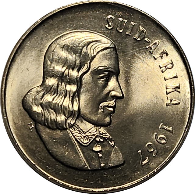 50c (FIFTY) Cent - 1967 - Afrikaans - Mint pack coin - UNC - FANTASTIC condition !