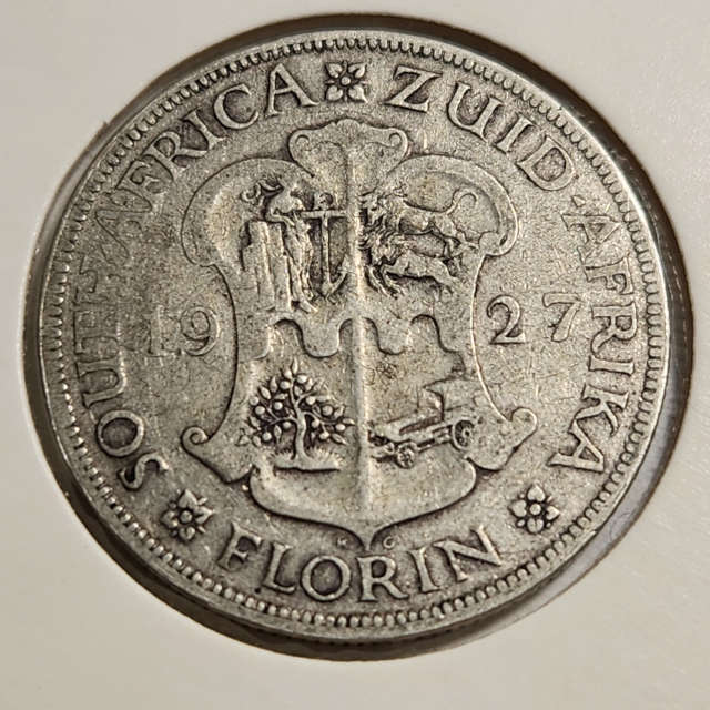 2 (TWO) SHILLING (FLORIN) - 1927   -  Fine Condition !