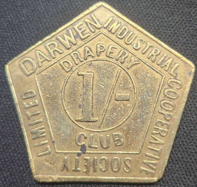 1/~ (ONE) Shilling -  DARWEN Industrial Cooperation 'DRAPERY CLUB