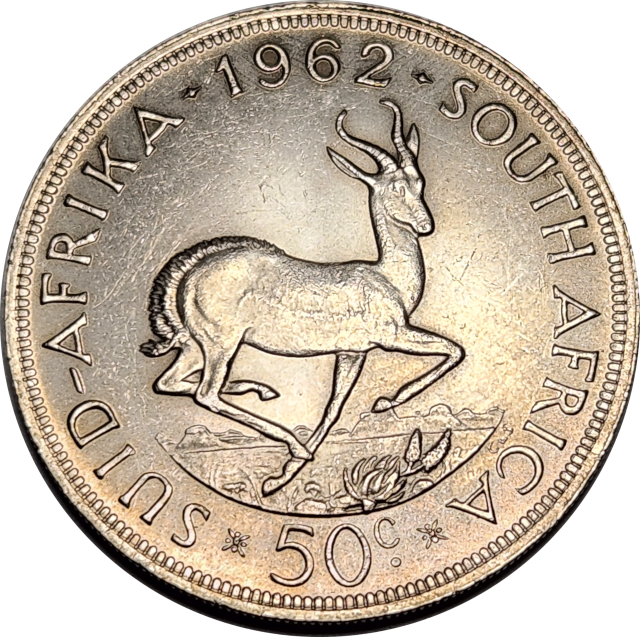 50 (FIFTY) CENTS - 1962 - VERY Good coin ! LOW MINTAGE - Only 24 378