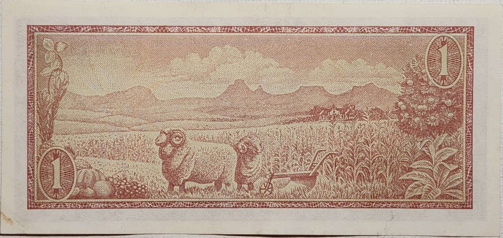 1 (ONE) RAND - T.W de Jongh - SPRINGBOK Watermark  - B293 180450 - Great Note !!