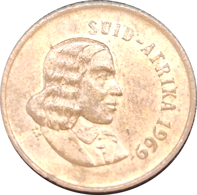 1 (ONE) CENT 1969 - South Africa Jan Van Riebeeck - Uncirculated bronze