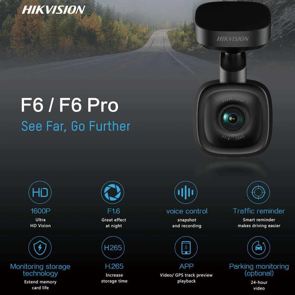 Hikvision Dashcam F6 - ADAS - Speaks to you !!!