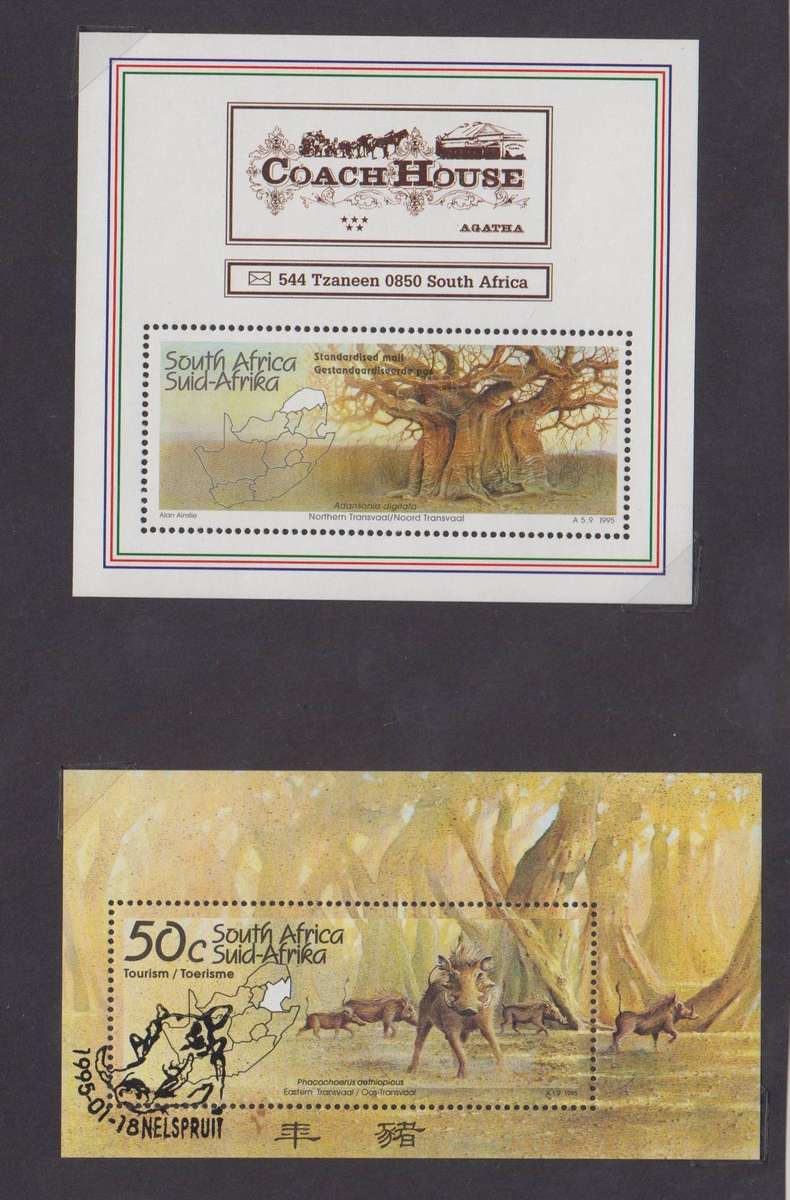 RSA - 1997 - New Design Agatha Coach House - MS MNH (SACC 1060)+ CTO FMS SACC 888a
