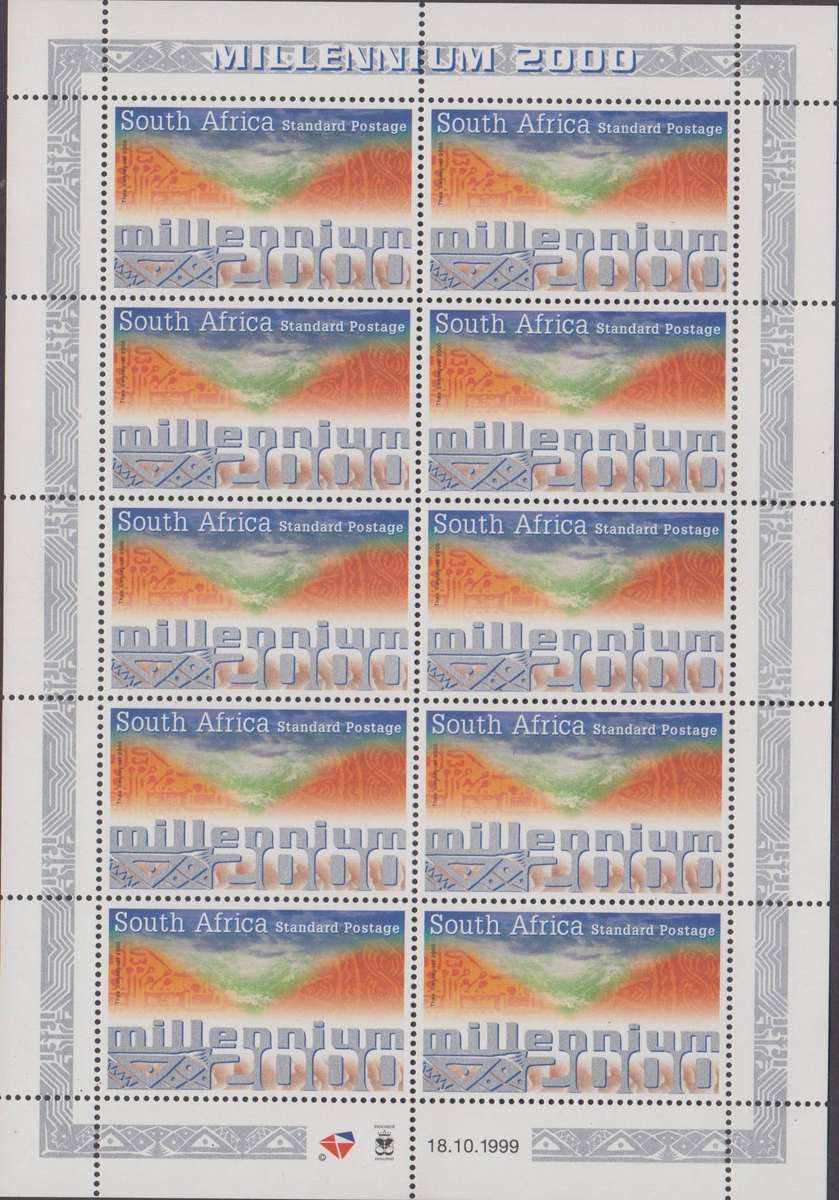RSA - 2000 - Millenium 2000 - Full Sheetlet MNH (SACC 1251)