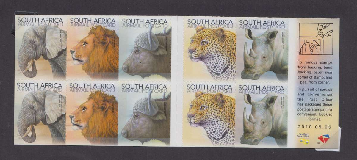RSA - Big FiveSelf Adhesive Booklet No. 80- SACC 2036
