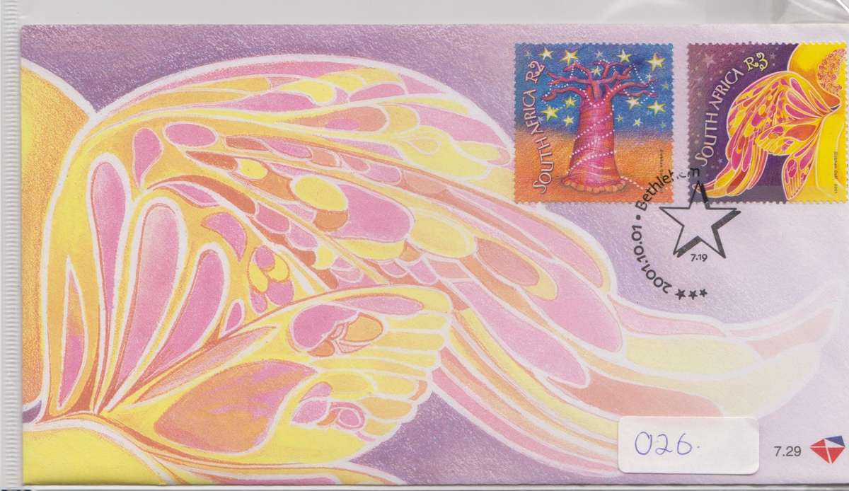 RSA - Christmas 2001 FDC 7.29 - SACC 1449-1450