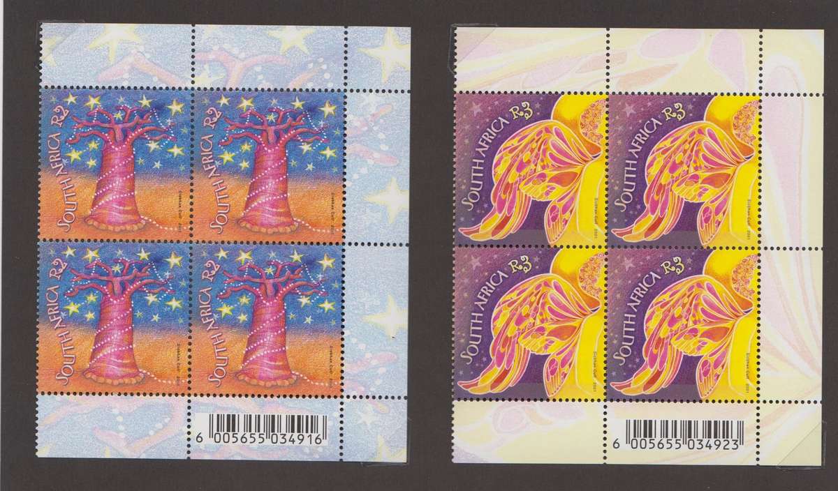 RSA - Christmas 2001 Block - SACC 1449-1450