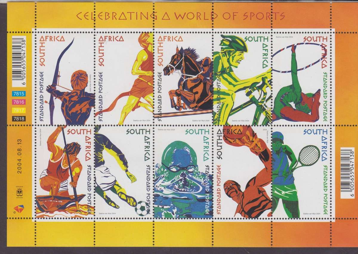 RSA - 2004 - World of Sports - MNH Miniature sheet - SACC 1656