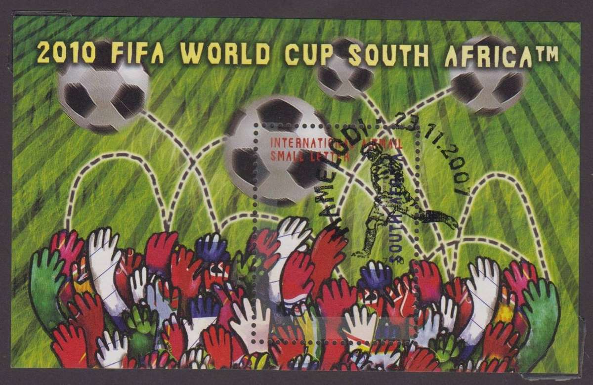 RSA - 2007 - 2010 FIFA World Cup - MNH CTO Miniature sheet - SACC 1848