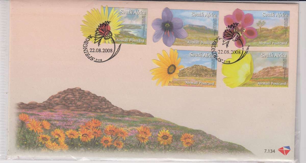 RSA - 2008 - Flowers of Namaqualand  - FDC 7.134