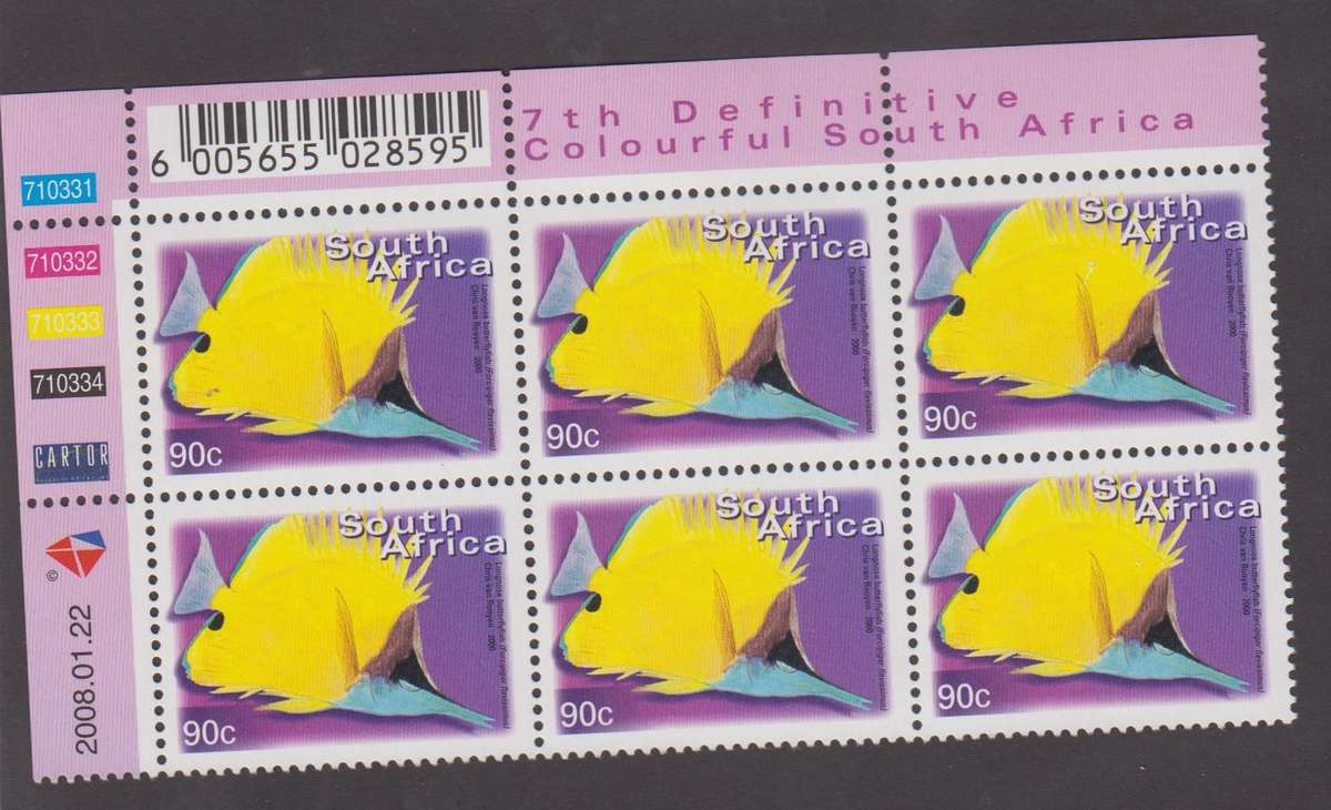 RSA - 7th Definitive 90c - Reprint 2008/01/22- Control block - SACC 1302a
