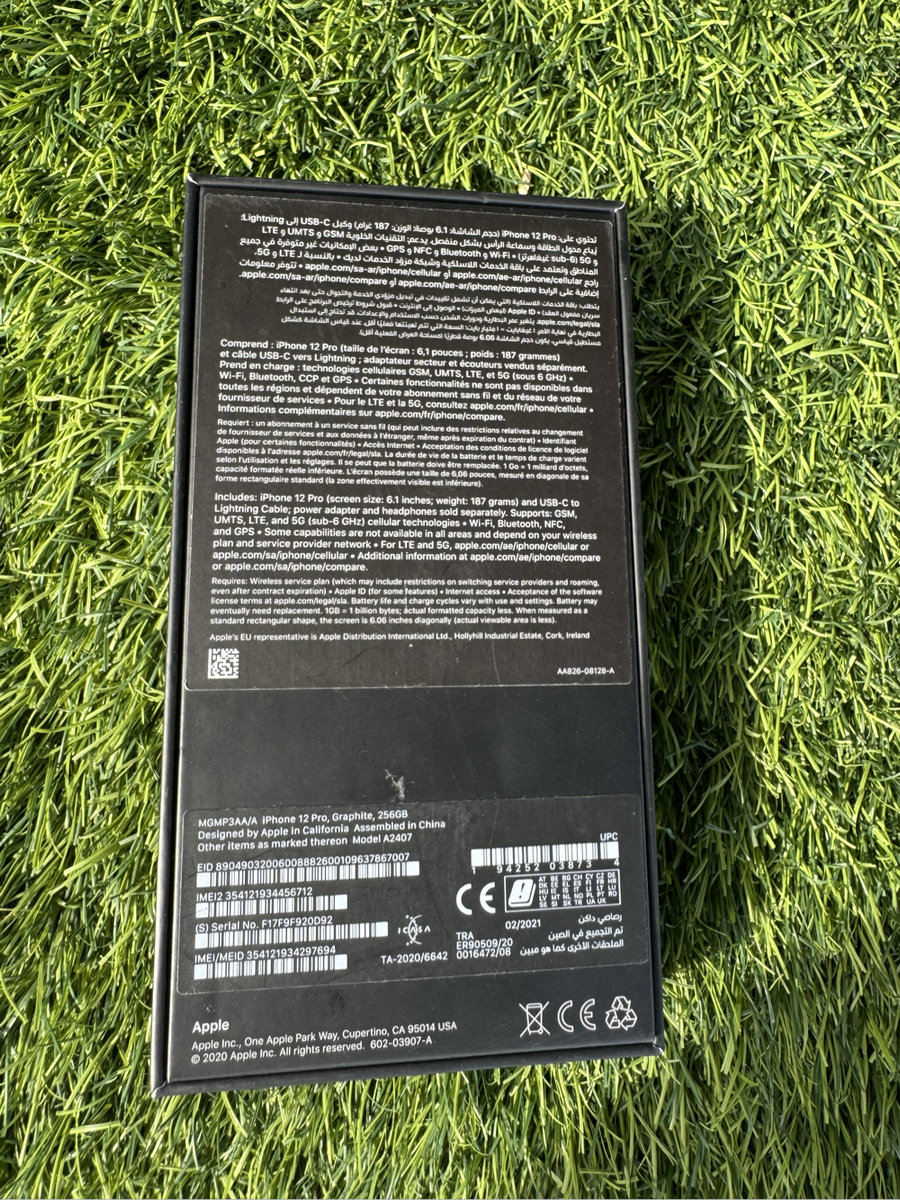 Apple iPhone 12 Pro 256gb graphite