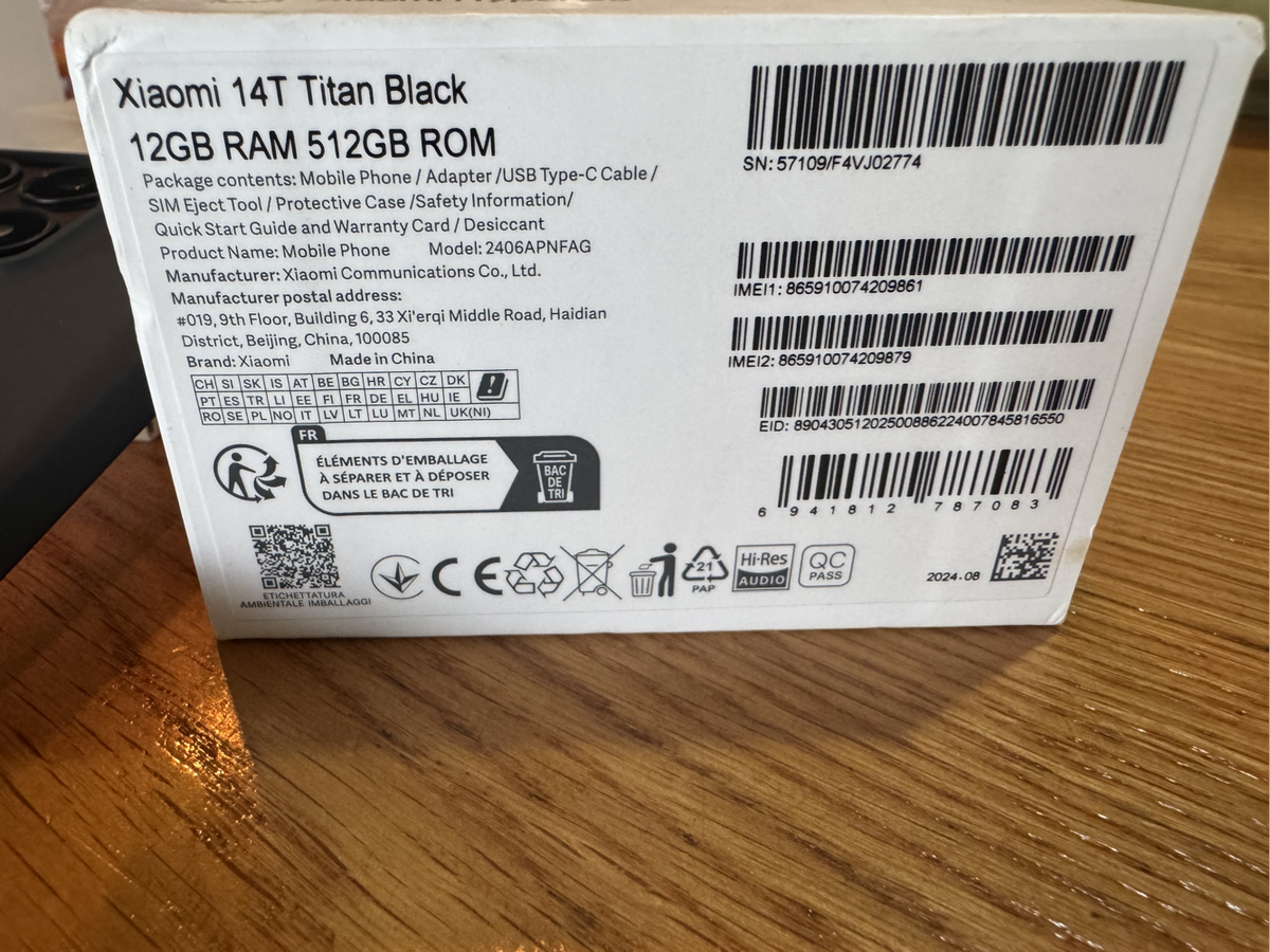 Xiaomi 14T BLACK 512GB