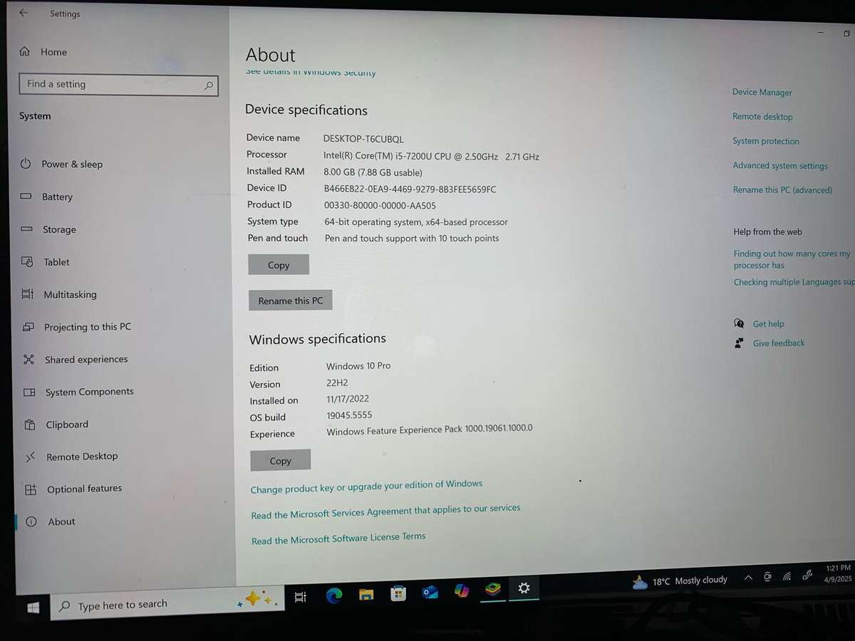 HP Bang & Olufsen Core i5 Touch Screen