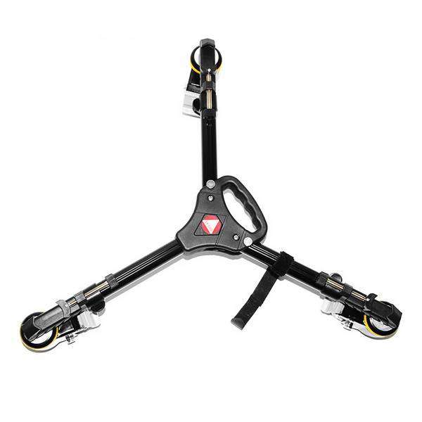KINGJOY VX-600 3-wheel Flexible Photo and Video Tripod Dolly for Smooth Movement