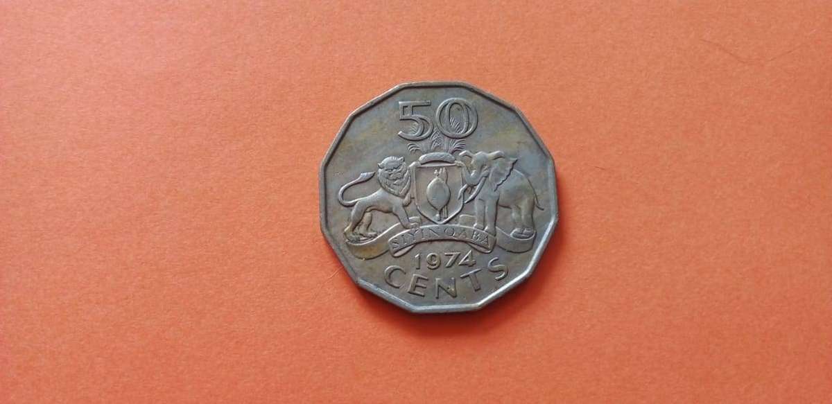 SWAZILAND 1974 50c COIN
