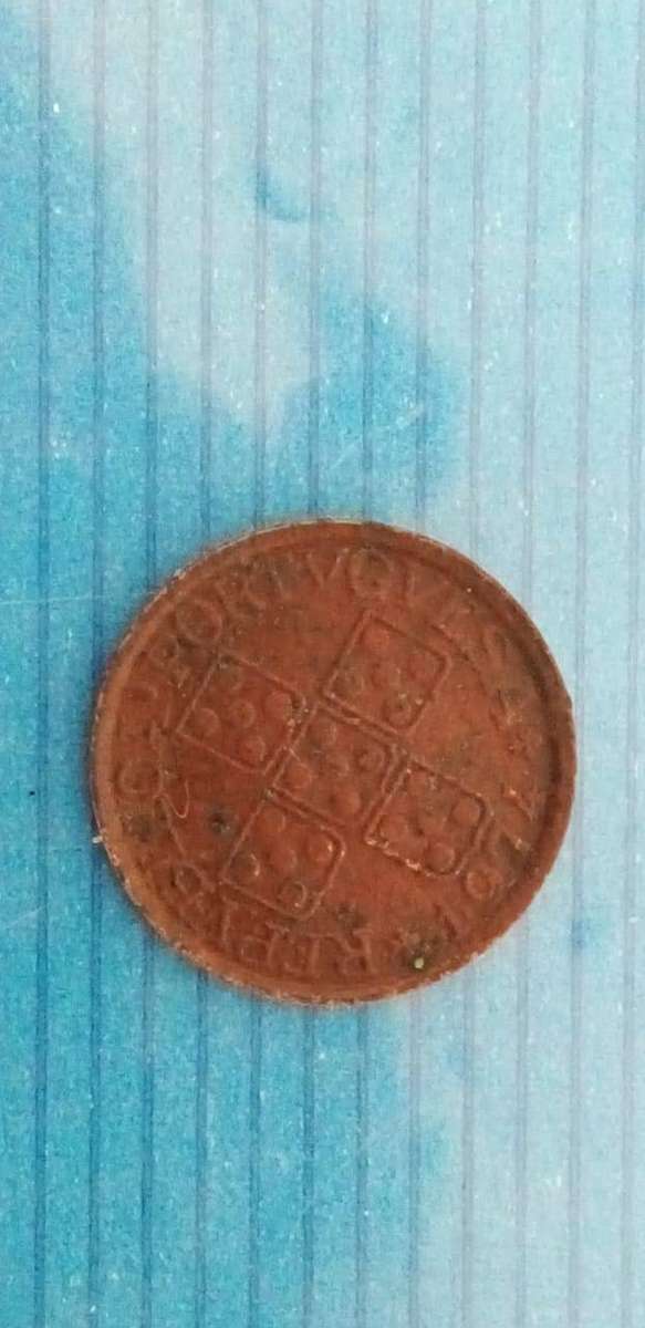 PORTUGAL 1974 20 CENTAVO COIN.1974.SMALL TYPE