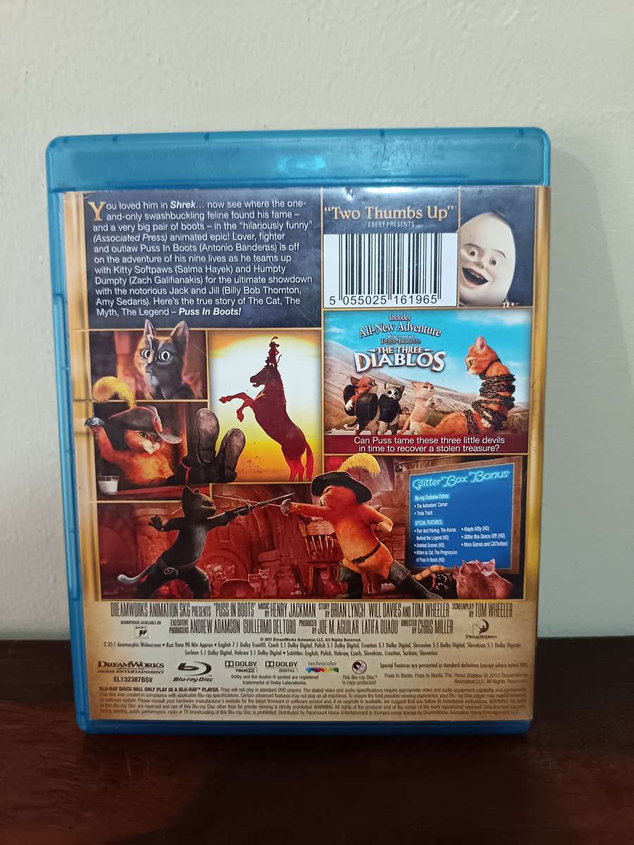 Puss in Boots on Blu-ray