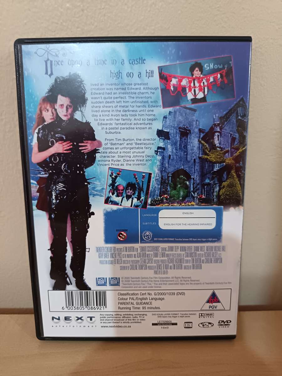 Edward Scissprhands on DVD
