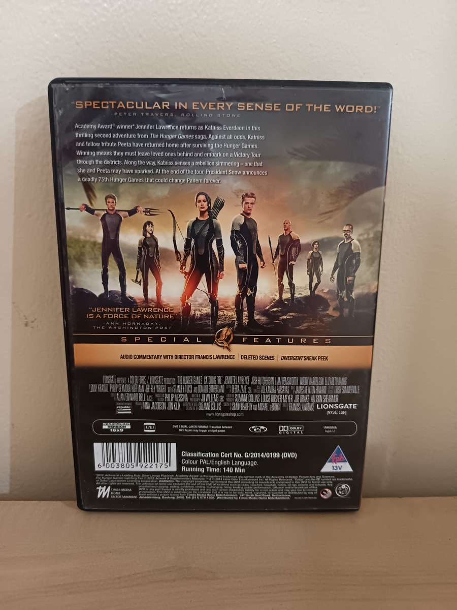 The Hunger Games Catching Fire on DVD