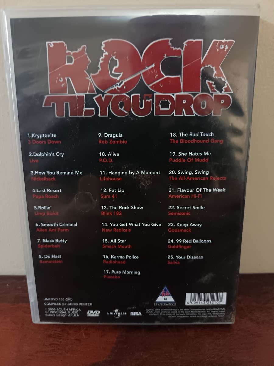 Rock Til You Drop Music DVD