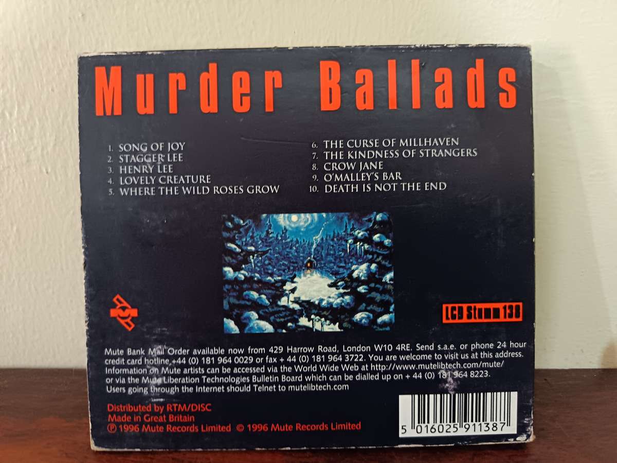 Nick Cave and the Bad Seeds Murder Ballads Music CD