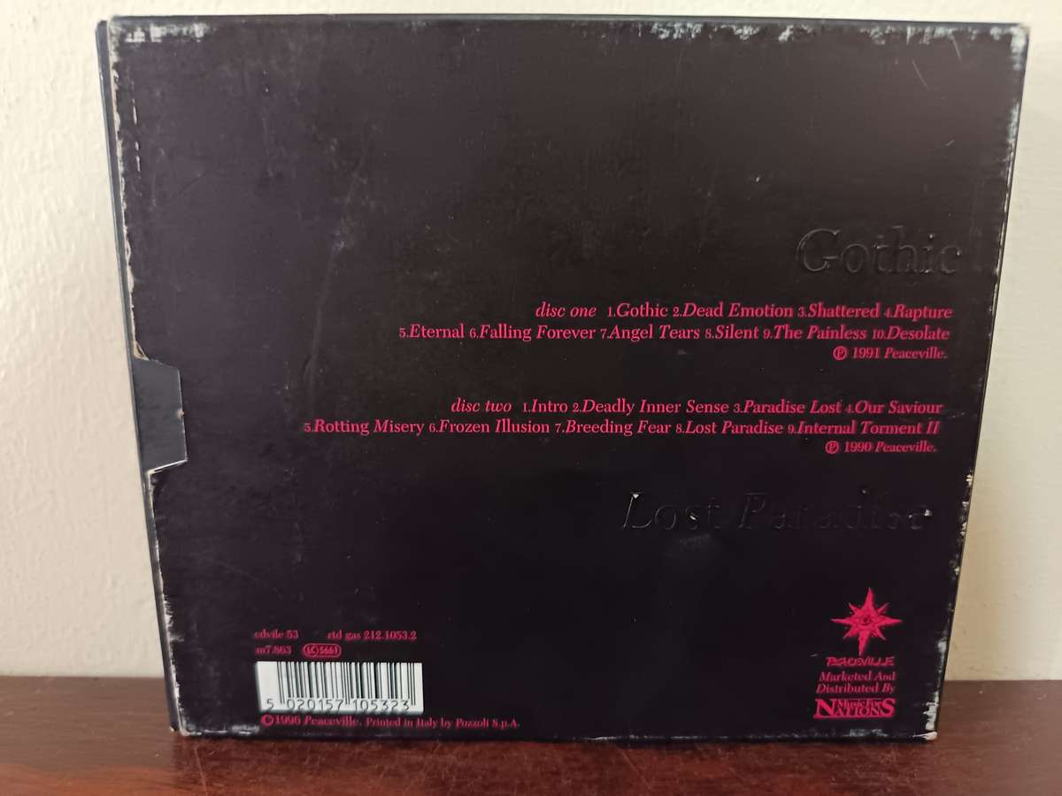 Paradise Lost 2 Album Special Edition Lost Paradise and Gothic Music CD's