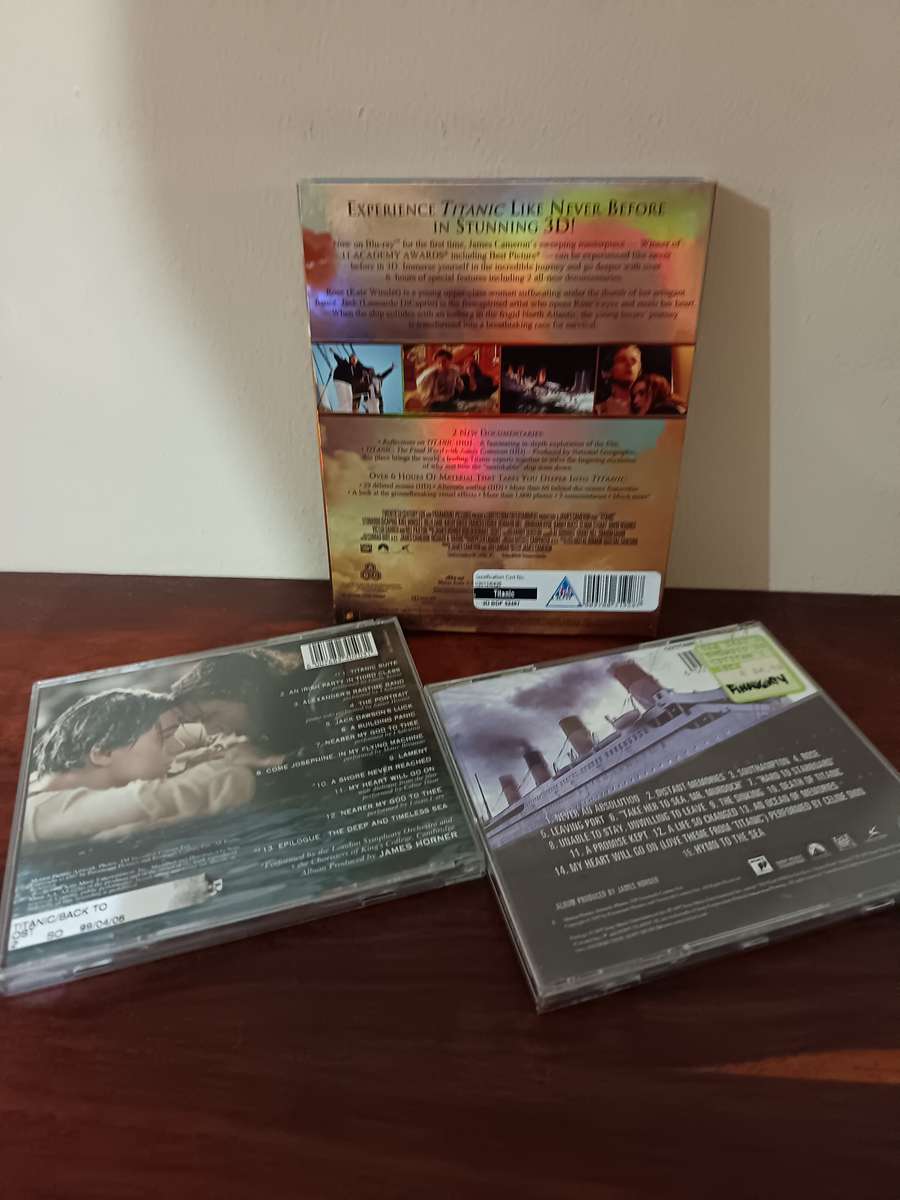 Titanic Blu-ray and CD Collection