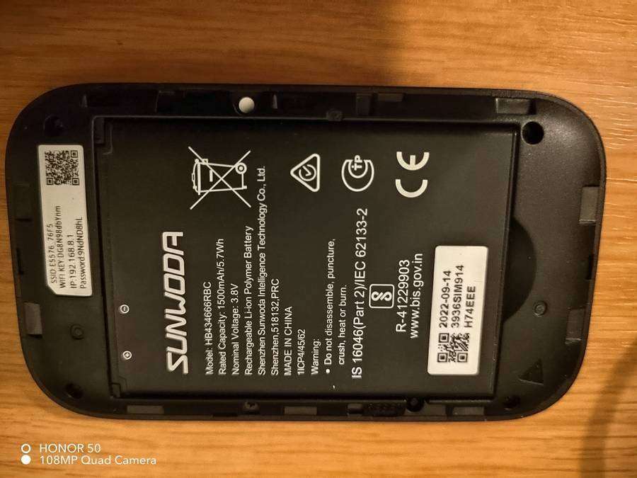 Huawei Brovi Mobile Wifi E5576 4G LTE Router