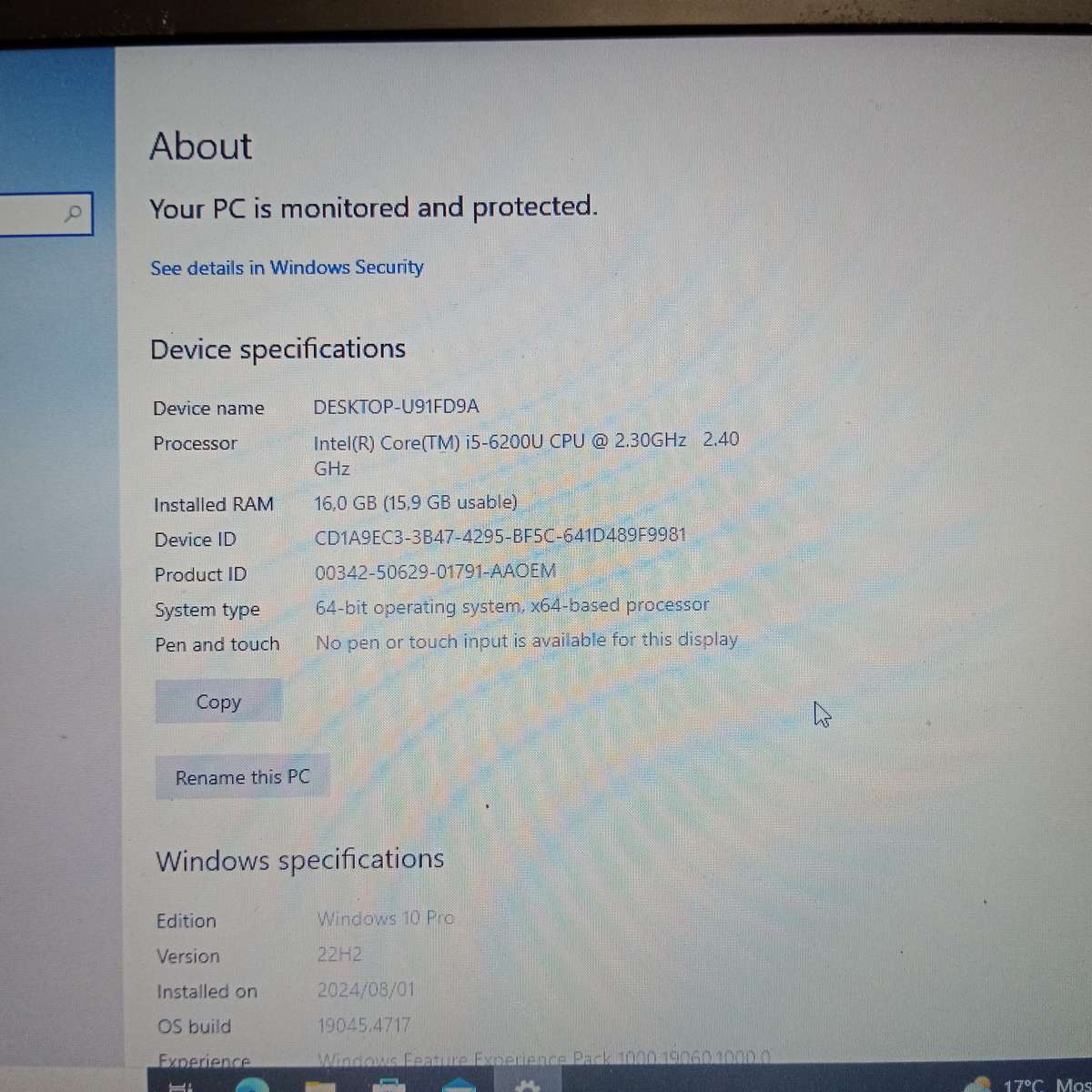 HP Probook 640 G2 Intel-i5 6th Gen 250GB SSD 16GB Ram and OEM HP Slimline Dock with New OEM Battery
