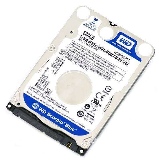 Western Digital 500GB 2.5 Inch
