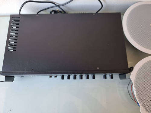 Hybrid PA100M Amplifier 100V Line 60W RMS 2 ZONE with MP3 Player - Comes with 4 Ceiling Speakers